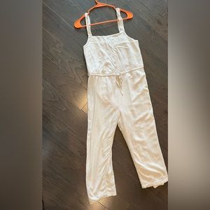 Ecote white linen jumpsuit